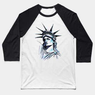 New York city statue of liberty Baseball T-Shirt